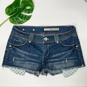 Distressed Denim Shorty Shorts Fitted Y2K Sexy Low Rise Summer Short Cowboy Fes